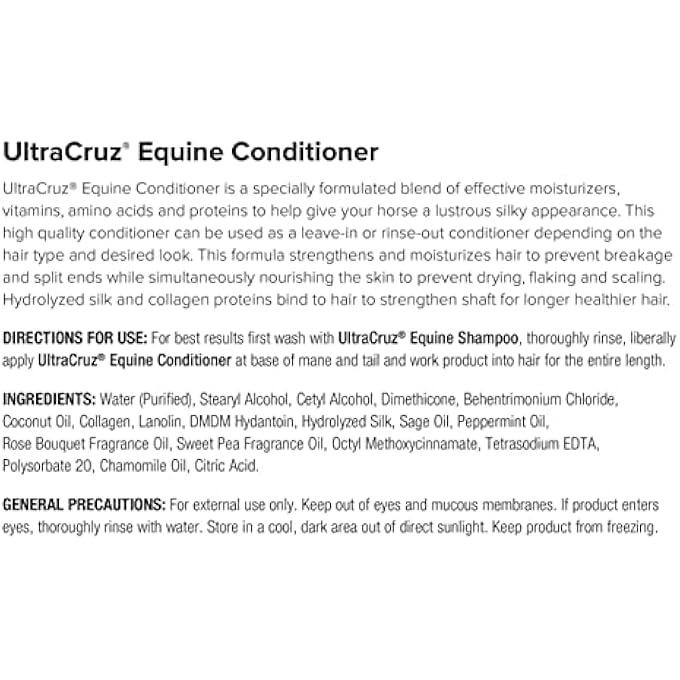 UltraCruz EQUINE CONDITIONER FOR HORSES, 32 OZ. - Image 3